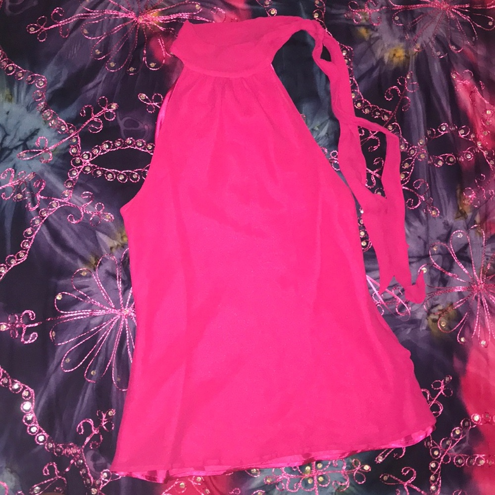 Bright Pink Blouse